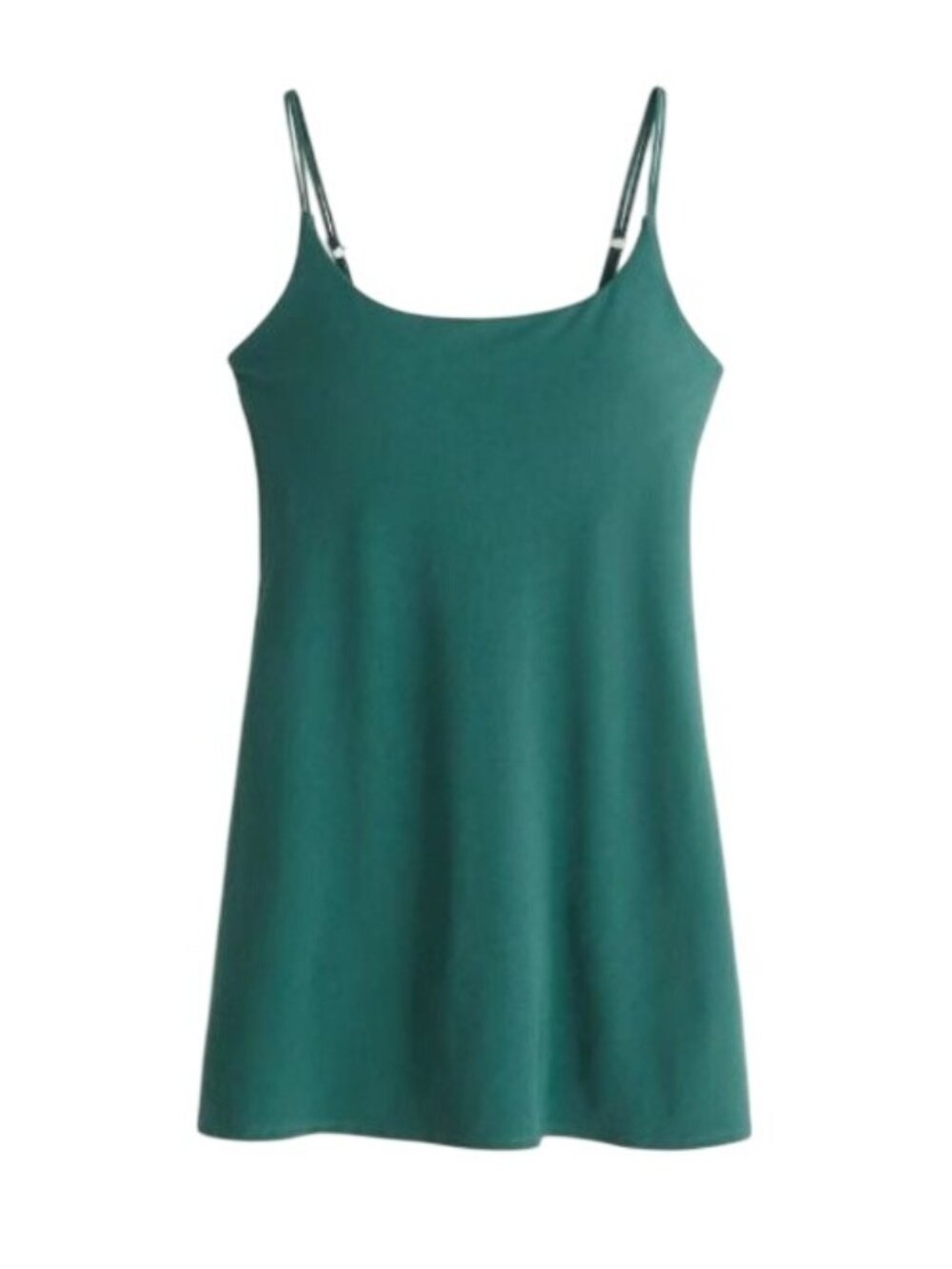 Abercrombie & Fitch Traveler Mini Dress Womens M Teal Green With Built-in Shorts
